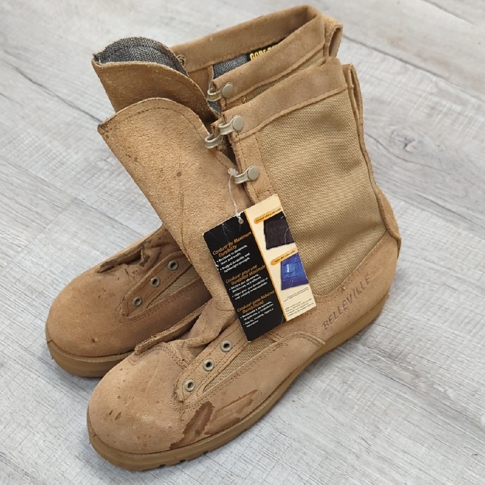 Belleville Gore-tex Men's Tan Military Tactical Boots Size 10 R